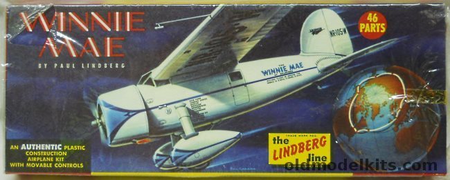 Lindberg 1/48 Lockheed Vega Winnie Mae - Post's Round the World Record Setter, 533-98 plastic model kit